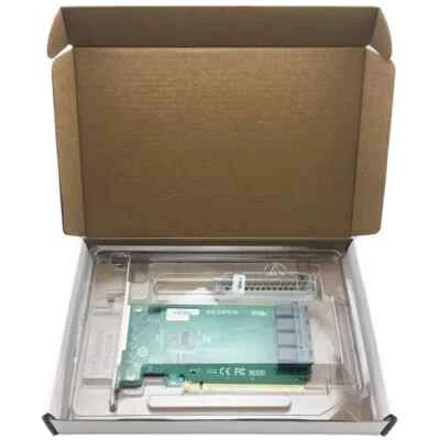 New U.2 NVMe SSD SFF8643 to SFF-8639 NVMe U.2 PCIe x16 Quad Port Adapter - Image 1 of 4