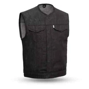 First manufacturing Mens Denim Vest FIM651 | Murdock - Picture 1 of 4