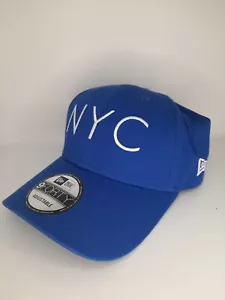 NEW YORK YANKEES NEW ERA 9FORTY Curve Peak BLUE HAT CAP Adjustable LIKE NEW - Picture 1 of 7