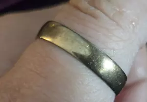 Antiker 1893 NEU Gold Ehering Ring 12,5 GRÖSSE HISTORY RING - Bild 1 von 4