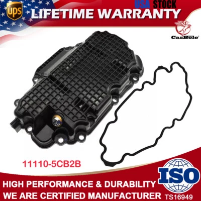 Engine Oil Pan w/Gasket 11110-5CB2B For 2016-2020 Infiniti Q50 Q60 AWD ONLY 3.0L - Imagem 1 de 4