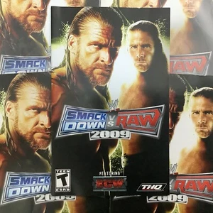 WWE Smackdown Vs. RAW 2009 PS2 Sony PlayStation 2 Instruction Manual Only - Picture 1 of 9