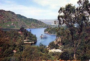  Loch Katrine, The Trossachs (3627 card ref): SS Walter Scott in view 