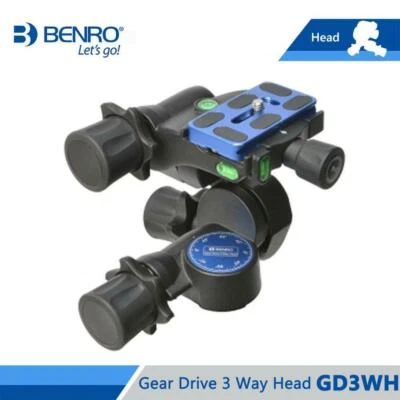 Benro GD3WH 3-Way Geared Head with QR Plate Magnesium Alloy Camera Tripod Head - Image 1 of 4