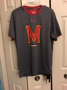 Hombres Under Armour Universidad de MD Performance Camisa Heat Gear Med Loose Fit Nwt - Imagen 1 de 10