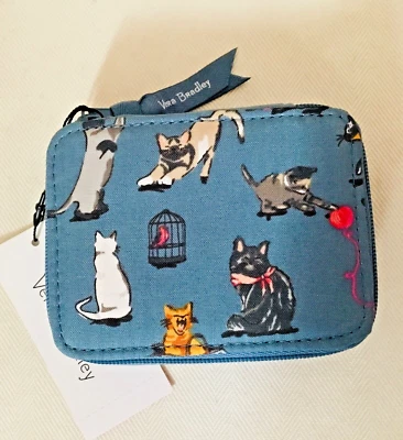 Vera Bradley ~ "Cats Meow"  ~ Essential Travel Pill Organizer Case ~ NWT - Image 1 of 4