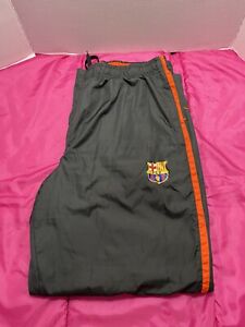 FC Barcelona Soccer Warm-Up Track Pants Black Mens Size XL