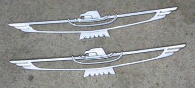 1961 - 1963 Ford Thunderbird Roof Emblem Ornament Pair C1SB-63517A08A Used 61 62 - Image 1 of 4