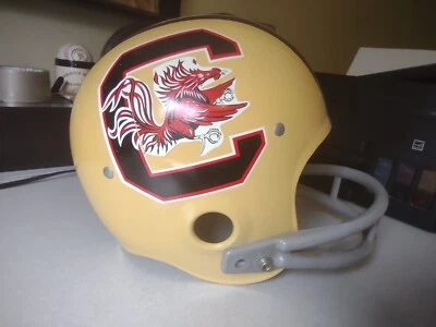 Vintage 1970s Univ. Of South Carolina Gamecocks Football Helmet 2 Bar Mask  - Image 1 of 4