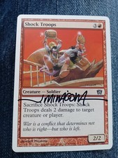 Shock Troops 8th ed Signed by Jeff Miracola MTG