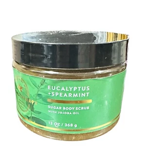 Bath & Body Works Eucalyptus + Spearmint Sugar Body Scrub 13 Fl Oz NEW No Box - Picture 1 of 2