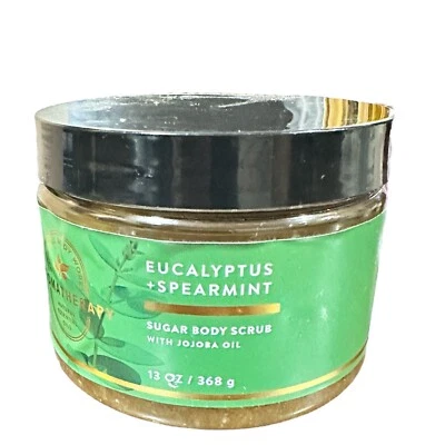 Bath & Body Works Eucalyptus + Spearmint Sugar Body Scrub 13 Fl Oz NEW No Box - Image 1 of 2