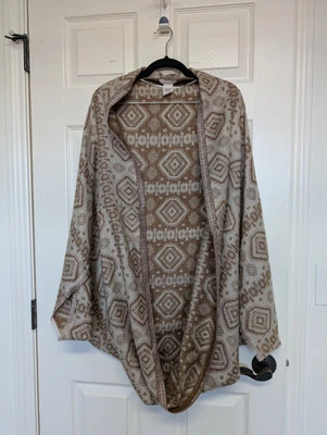 Free People OS Azteca Suroeste Tejido Cocoon Chal Envoltura Boho Hippie Suave Occidental Foto 1 de 4