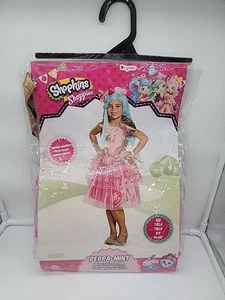 Shopkins Peppa-Mint Classic Shoppies Costume Pink Brown Ice Cream S/P 4-6X - Picture 1 of 19