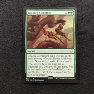 Kindred Summons Commander: Adventures in the Forgotten Realms MTG rare tcg card - Picture 1 of 2