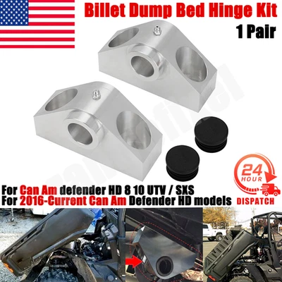 Kit de bisagra de cama para Can Am Defender HD8 HD10 2016-2024 montaje en bisagra de cama de volteo Foto 1 de 4