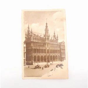 Foto Cartolina Grand-Place Bruxelles Belgio Municipio B.F. Thierry RPPC non spedita - Foto 1 di 11