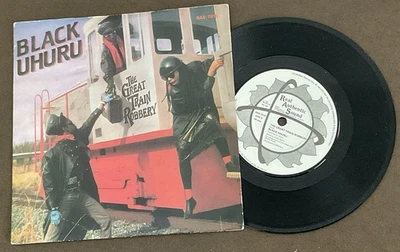 Black Uhuru-The Great Train Robbery-1986 7” vinyl-RAS 7018-Made in England-VG+  - Image 1 of 4