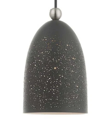 Livex Lighting 49107 Arlington 1 Light 6"W Mini Pendant - Scandinavian Gray with - Image 1 of 4