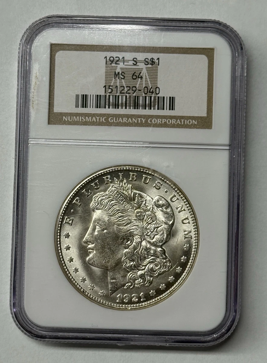 MS 64 Graded 1921 Year Morgan US Dollars (1878-1921) for sale | eBay