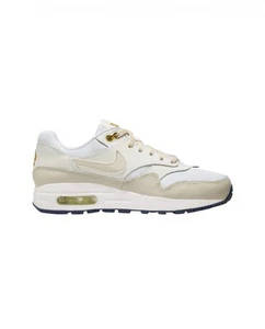 Air Max 1 GS White/LT Orewood Bronzine  - Picture 1 of 5