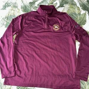 Mens Under Armour Winthrop Eagles1/4 Zip Long SLEEVE Shirt Pullover Loose - Picture 1 of 5