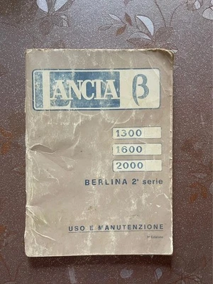 Manuale uso manutenzione Lancia Beta 1.4 1.6 1.8 terza edizione berlina - Immagine 1 di 2