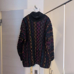 COOGI Pullover 3D Strick Wolle US M Mehrfarbig Herren Vintage Rollkragen - Bild 1 von 8