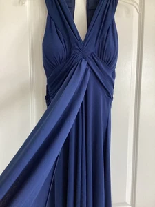 Jessica Howard Evenings Navy Blue Cocktail Dress Size 6 Zip Up Party Formal Chic - Picture 1 of 6