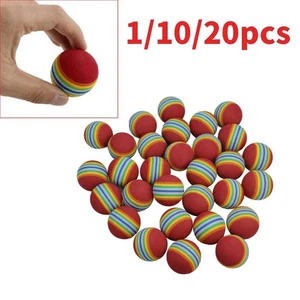 1/10/20X-Golf Swing Training Indoor Practice Colorful Sponge Foam Balls Tool NEW - Picture 1 of 14