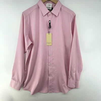 Scotch & Soda Shirt Men 17/43 White Pink Striped Button Up Long Sleeve Modern XL - Image 1 of 4