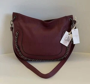Jessica Simpson Rose Water CHARLIE HOBO Shoulder Bag With Chain Accent. NWT. - Picture 1 of 8