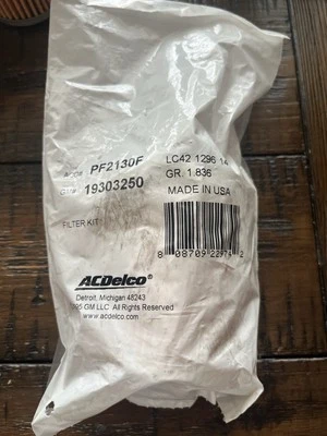 Aceite de filtro genuino GM Chevrolet GMC (con sello de tapa) paquete a granel 19355320 Foto 1 de 2