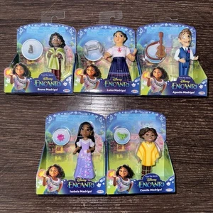 Disney Encanto Figure X5 Agustin, Bruno, Luisa, Isabela & Camilo Madrigal 3 Inch - Picture 1 of 1