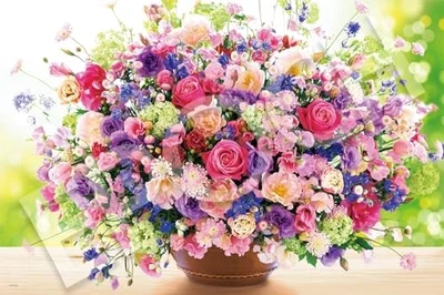 Epoch 1000-Piece Jigsaw Puzzle Flower/Garden Soothing! Healing Purple 50x75cm - Image 1 of 4