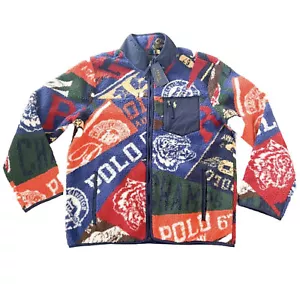 Giacca pile Polo Ralph Lauren Prep Rally Pile taglia Large nuova con etichetta autentica - Foto 1 di 12
