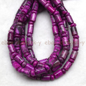 6x9mm Pink Crazy Lace Agate Tube Barrel Column Gemstone Loose Beads 15'' Strand 