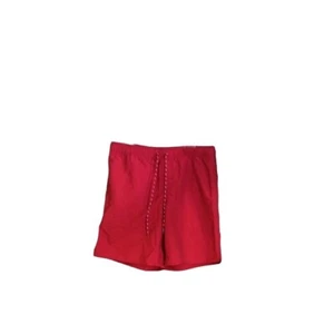 Mens Swim Trunks Shorts Sz Medium Drawstring Pockets Mesh Lined Above Knee Red - Picture 1 of 10