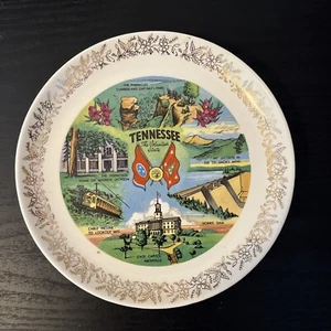 10" Porcelain Collector Plate TENNESSEE The Volunteer State - Picture 1 of 2