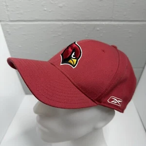 ARIZONA CARDINALS Hat Cap Mens Size 8 Fitted Closure Red Reebok NFL - Picture 1 of 9
