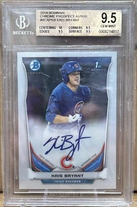 2014 Bowman Chrome Kris Bryant Autograph RC Rookie Gem Mint Plus BGS 9.5 10 Auto - Picture 1 of 1