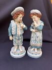 Antique Pair of French Bisque Children