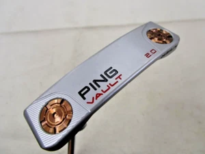 Ping VAULT 2.0 DALE ANSER Platinum Left Putter 34" w/ Head Cover Original Steel - Picture 1 of 6