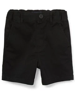 The Children's Place baby boys Childrens Place Stretch Chino Shorts Black 6-9 M - Picture 1 of 3
