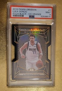 2019 Panini Obsidian Pitch Black Orange 4/35 Luka Doncic PSA 9 Pop 4 Non Higher  - Bild 1 von 7