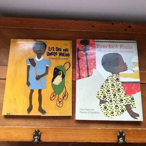 Lot of 2 EZRA JACK KEATS Biography LI’L SIS AND UNCLE WILLIE Large Hardcover Boo - Picture 1 of 9
