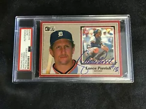 1983 DONRUSS JUMBO ACTION ALL STAR LANCE PARRISH SIGNED PSA/DNA AUTO AUTOGRAMM - Bild 1 von 5