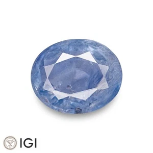 IGI-zertifiziert KASCHMIR blauer Saphir 0,79 Kt. natürlich unbehandelt OVAL - Bild 1 von 7