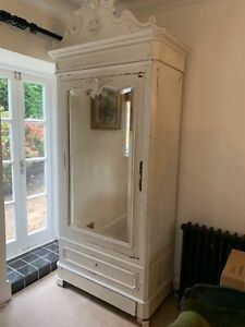 beautiful antique french mirrored armoire  wardrobe