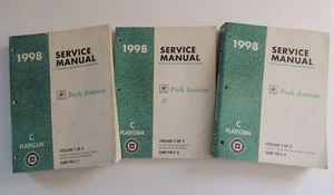 1998 GM Buick Park Avenue C Platform Service Repair Manual Volume 1 2 3 Set - Picture 1 of 7